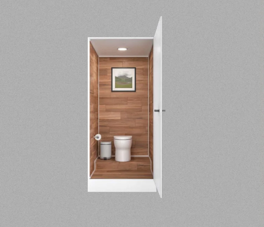 Sanitario presidencial con iluminación integrada — Baño móvil Luvory